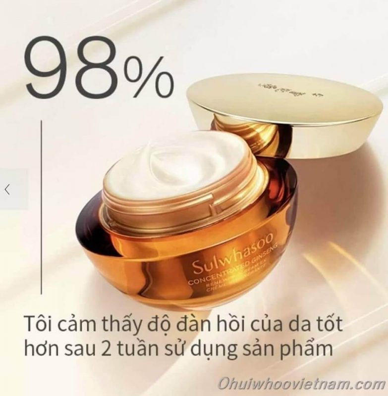 Kem dưỡng chống lão hóa Concentrated Ginseng Renewing Cream EX Light [Lantern Collection]