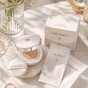 Cushion Dưỡng Trắng Whoo Trang Điểm Radiant White Moisture Cushion Foundation