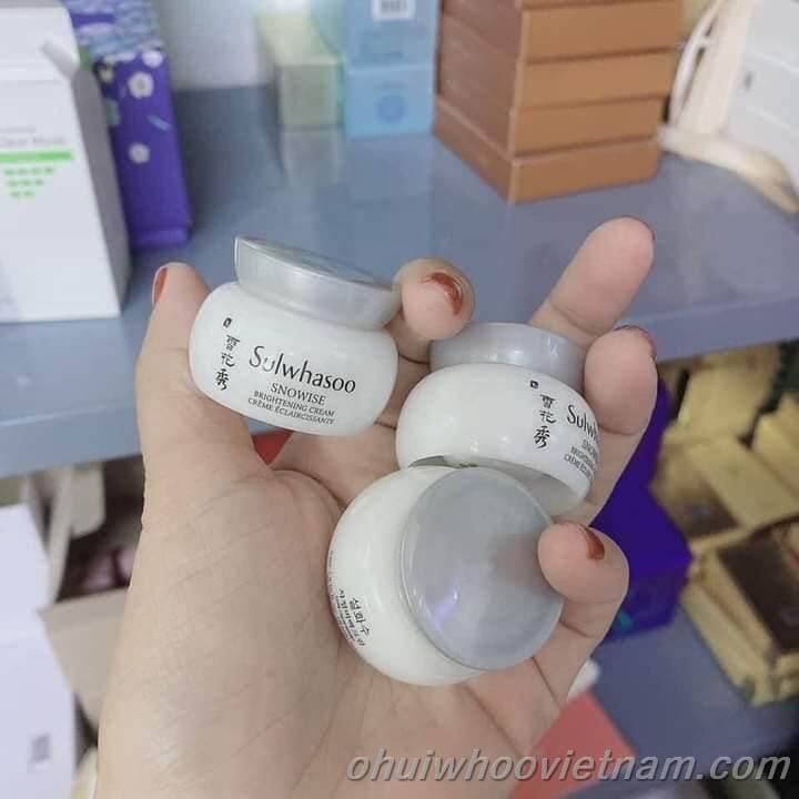 Combo Kem Dưỡng Sulwhasoo Snowise Brightening Cream mini 5ml