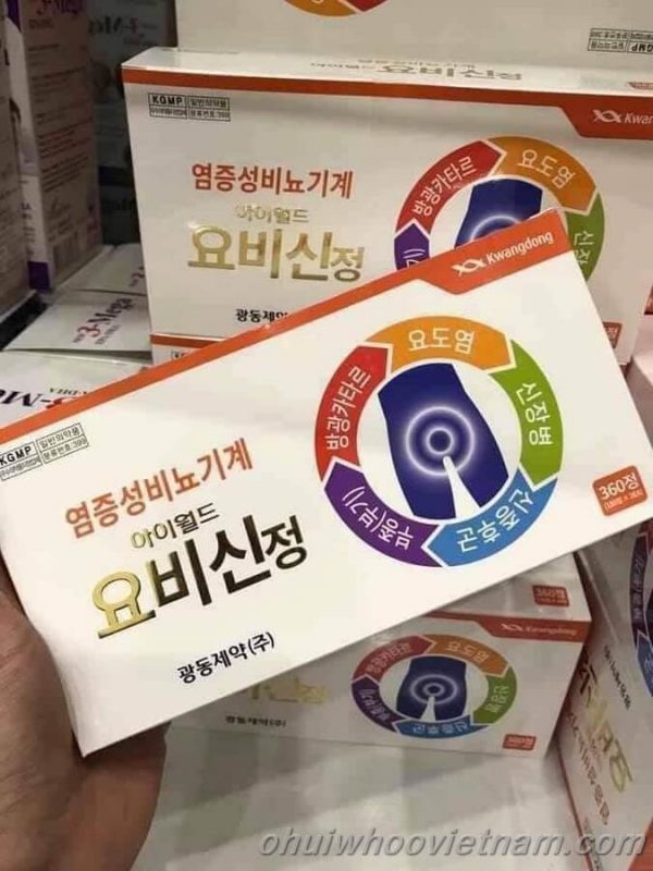 Bổ thận kwangdong Hàn Quốc chống tiểu đêm hộp 360 viên chính hãng