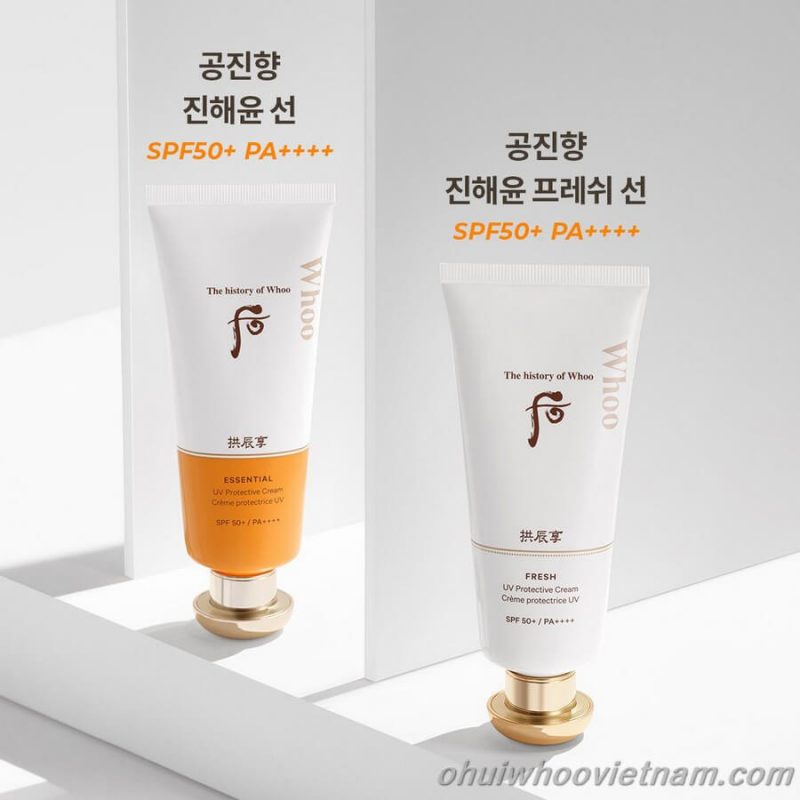 Kem chống nắng Whoo Essential Sun Cream SPF50+/PA++++ 60ml