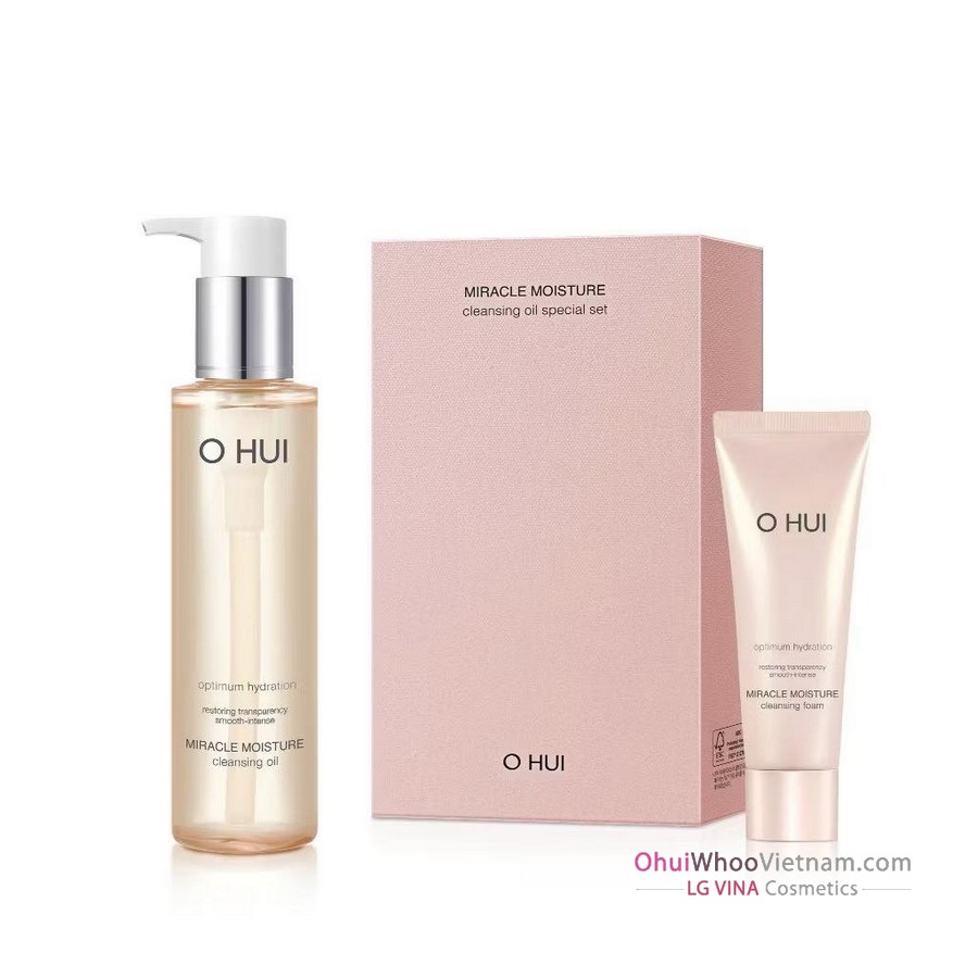 Set Dầu Tẩy Trang Ohui Miracle Moisture Cleansing Oil 150ml