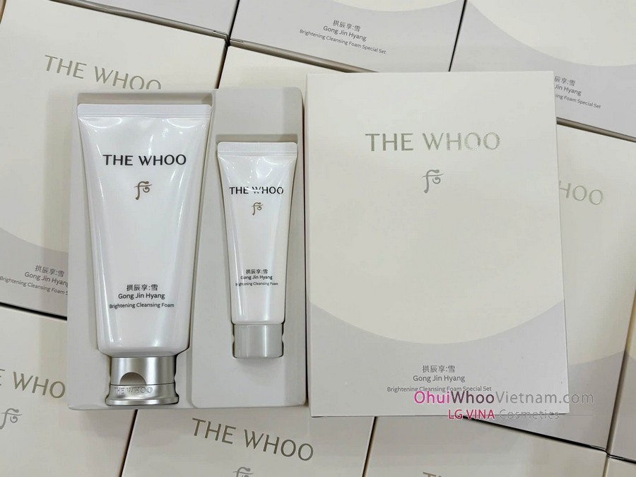 Set Sữa Rửa Mặt Whoo Brightening Foam: Da Sáng Sạch Mịn