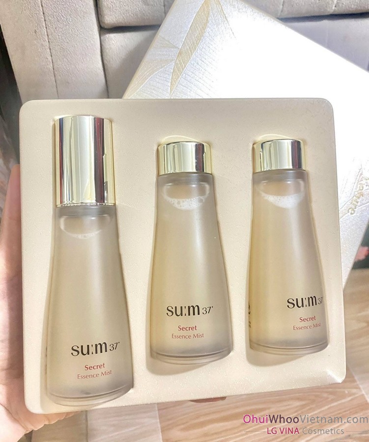 Xịt khoáng dưỡng da Secret Essence Mist Su:m37 60ml x 3