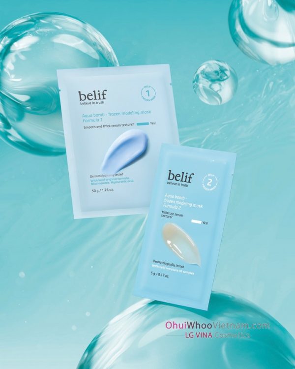 Mặt nạ thạch belif Aqua Bomb Frozen Modeling Mask