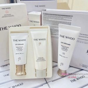 Bộ Kem chống nắng The Whoo UV Ultimate Brightening Tone-up Sunscreen 50ml/ SPF50+/PA++++
