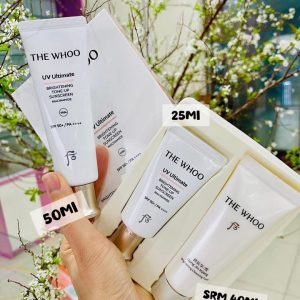 Bộ Kem chống nắng The Whoo UV Ultimate Brightening Tone-up Sunscreen 50ml/ SPF50+/PA++++