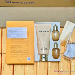 Set 3 Món Sữa Rửa Mặt Whoo Gongjinhyang Facial Foam: Da Sạch Mịn Màng Tức Thì