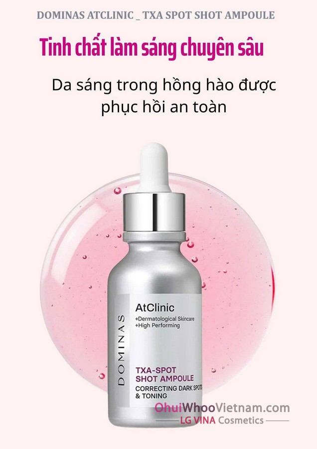 Tinh Chất Dominas TXA Spot Shot: Xóa Nám Chuyên Sâu Sau 2 Tuần