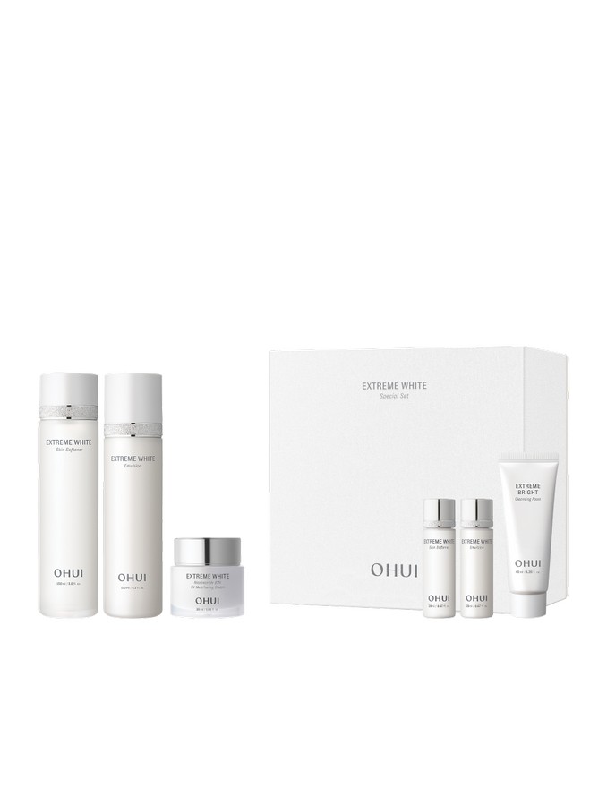 Set Dưỡng Ohui Extreme White 3pcs: Da Sáng Mịn Màng
