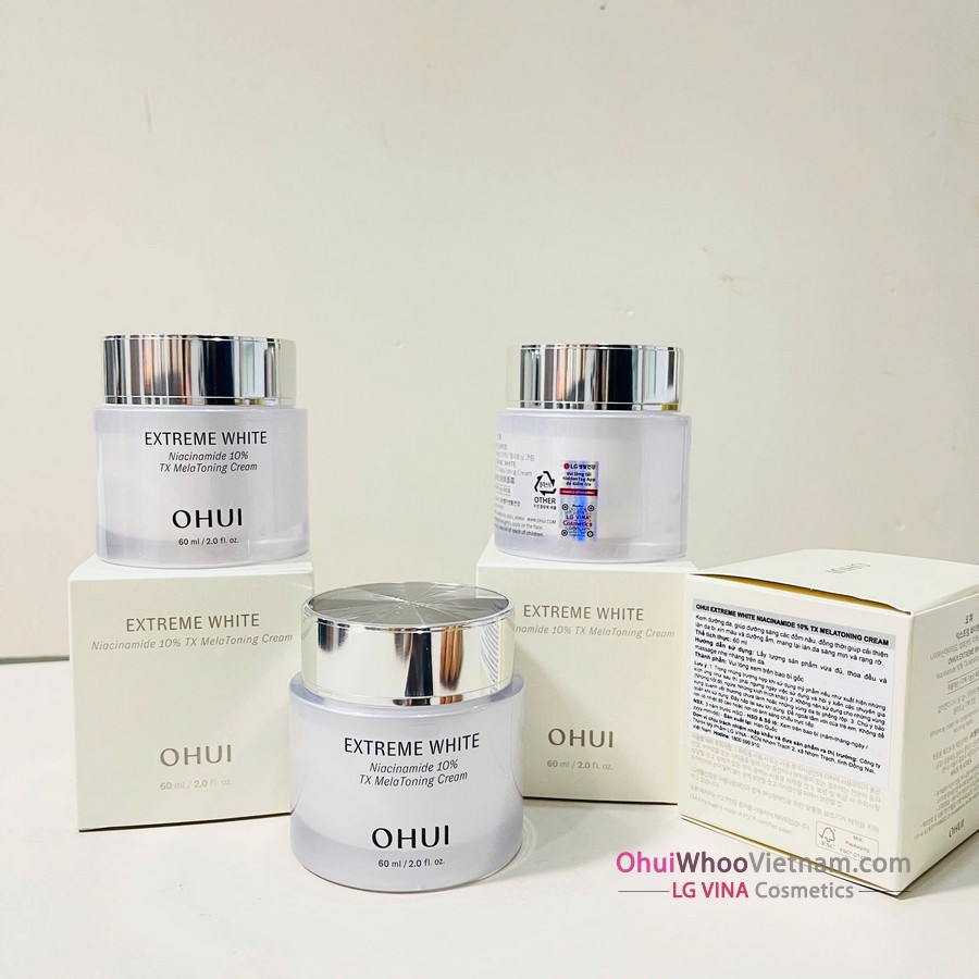 Kem Dưỡng Sáng Chuyên Sâu Cải Thiện Sắc Da OHUI Extreme White Niacinamide 10% TX MelaToning Cream 60ml