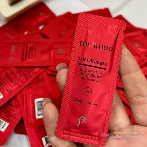 Samle Tinh Chất Chống Nắng Whoo Đỏ UV Ultimate Red Vitamin: Trắng Hồng Bật Tông