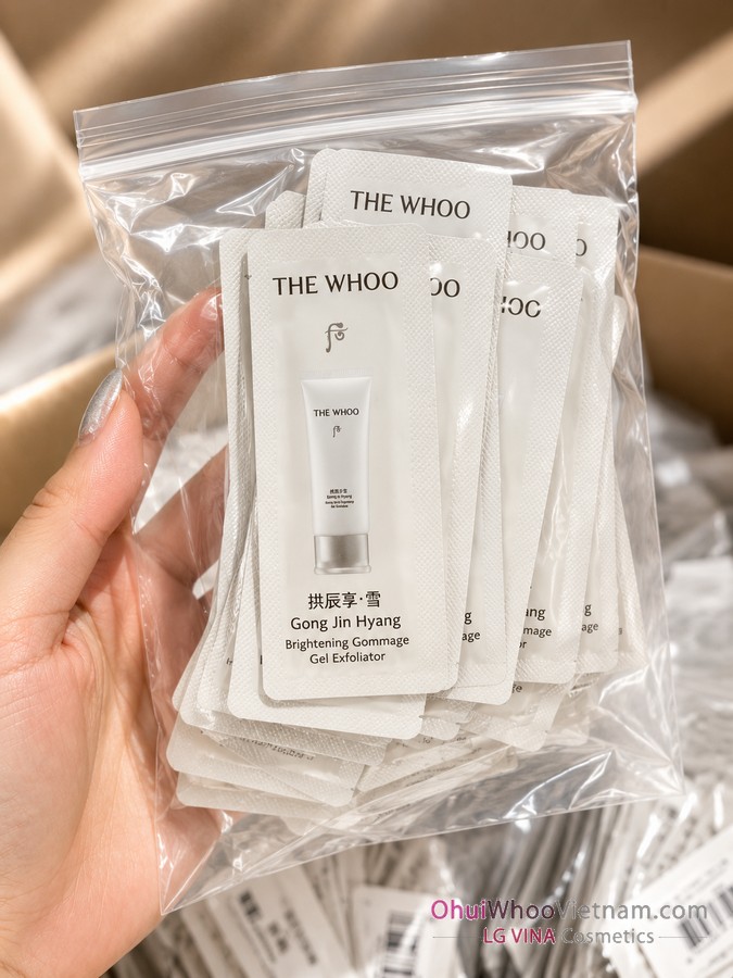 Sample Gel Tẩy Da Chết Whoo Brightening Peeling Gel: Sáng Da Mịn Màng