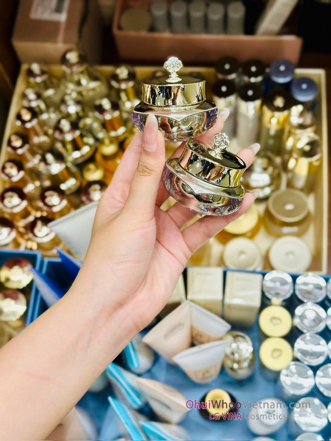 Combo Mini Kem Dưỡng Whoo Cheongidan Cream 10ml + Kem Mắt Whoo Cheongidan Eye Cream 5ml Chính Hãng