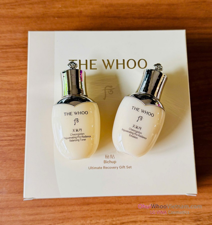 Combo Cặp Nước Sữa dưỡng mini The history of Whoo Cheongidan Rejuvenating Pro-radiance 25mlx2