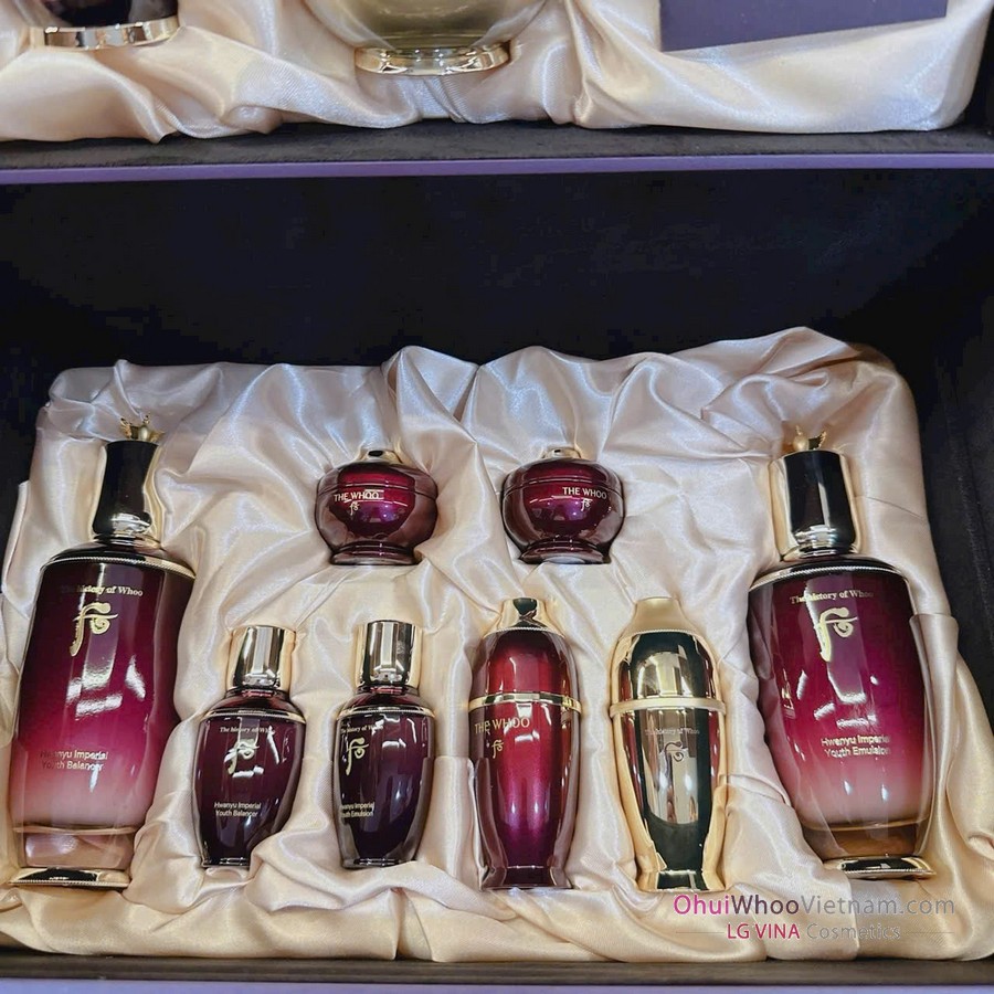 Bộ Dưỡng Da Kiệt Tác Whoo Hwanyu Imperial Youth Heritage Royal Art Vip Edition Set